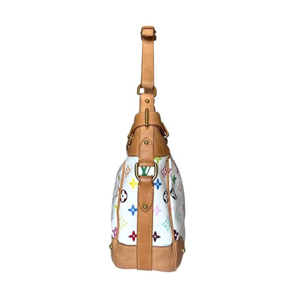 LOUIS VUITTON Greta Multicolore Hobo Shoulder Bag Murakami Monogram LV Bag - Picture 9 of 16